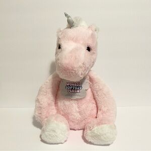 Worlds Softest Plush Pink Unicorn Baby Stuffed Animal Floppy Toy 14” Gift NWT